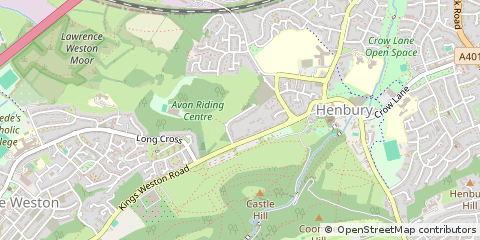 Map of Bristol, Somerset
