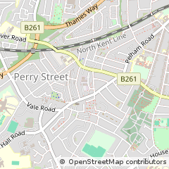 Map of Gravesend, Kent