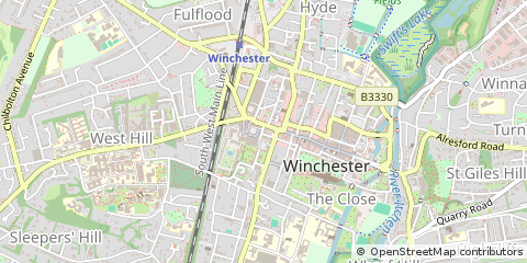 Map of Winchester