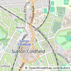 Map of Sutton Coldfield