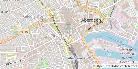 Map of Aberdeen, Grampian