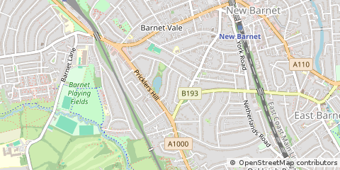 Map of Barnet