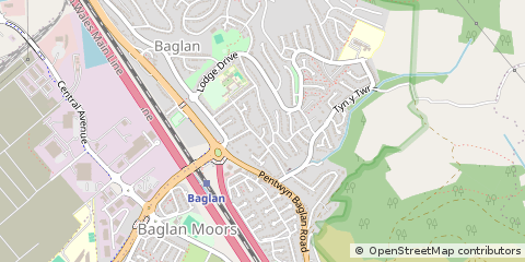 Map of Port Talbot, West Glamorgan