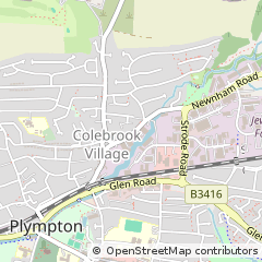 Map of Plympton, Devon