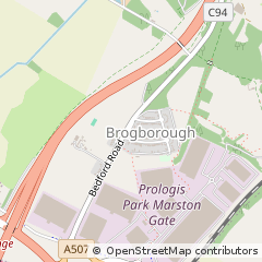 Map of Bedford, Buckinghamshire