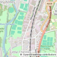 Map of Alfreton Road, Derby