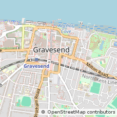 Map of Gravesend, Kent