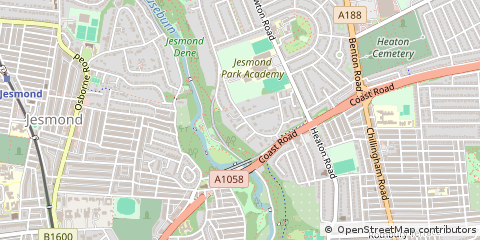 Map of Newcastle Upon Tyne