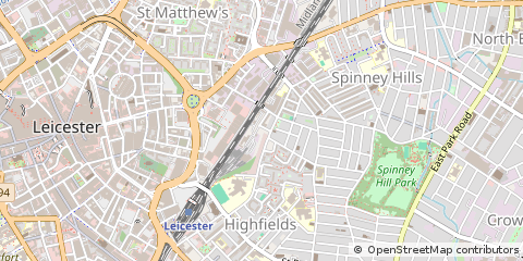 Map of Leicester
