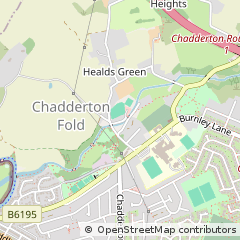 Map of Oldham, Lancs