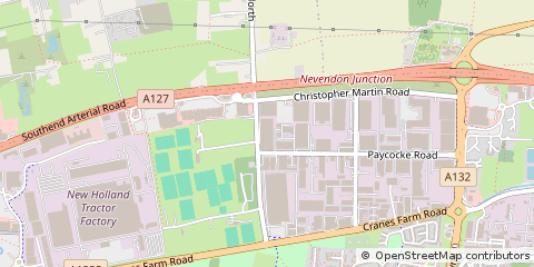 Map of Basildon, Essex