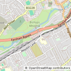 Map of Farnham, Surrey