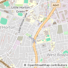 Map of Bradford, West Yorkshire