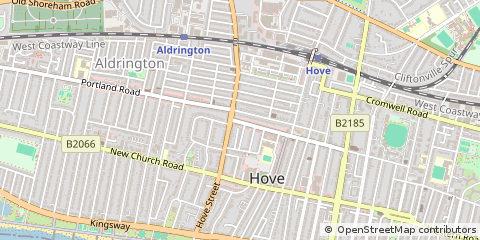 Map of Hove, East Sussex