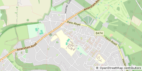 Map of High Wycombe, Bucks