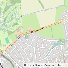 Map of Enfield, Middlesex