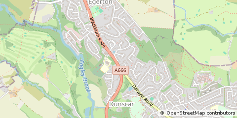 Map of Bolton, Lancs