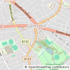 Map of Ilford, Essex