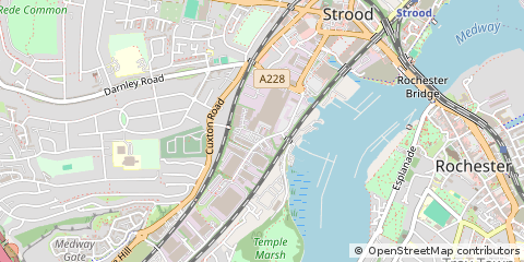 Map of Strood, Kent