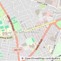 Map of Bradford, West Yorkshire