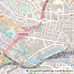 Map of Leeds, West Yorkshire