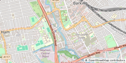 Map of Barking, Essex