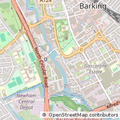 Map of Barking, Essex