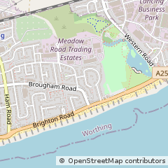 Map of Worthing, West Sussex