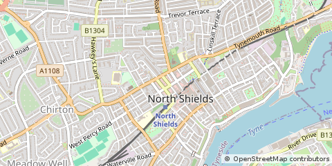 Map of North Shields