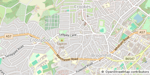 Map of Sheffield