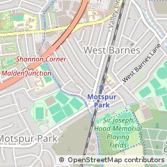 Map of NEW Malden, Surrey