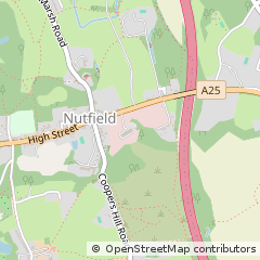Map of Redhill, Surrey