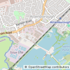 Map of Nottingham, Nottinghamshire