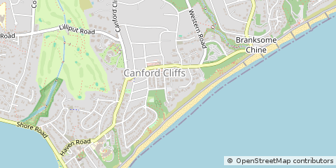 Map of Poole, Dorset
