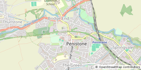 Map of Sheffield, South Yorkshire