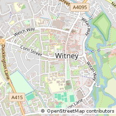 Map of Witney, Oxfordshire