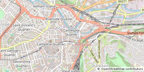 Map of Sheffield