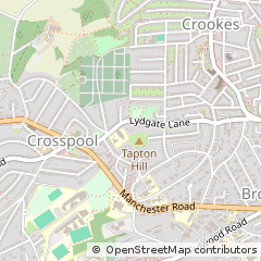 Map of Sheffield