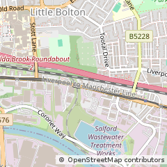 Map of Salford, Lancashire