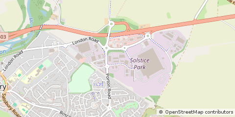 Map of Amesbury, Wiltshire