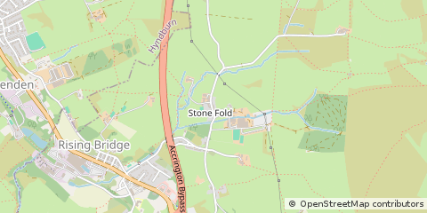 Map of Accrington, Lancashire