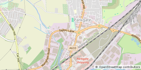 Map of Parkgate, Rotherham