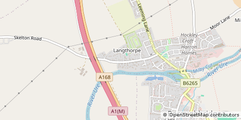 Map of Boroughbridge, York