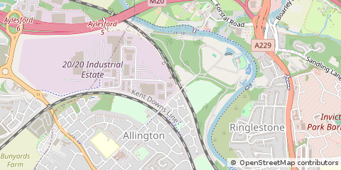 Map of Maidston, Kent