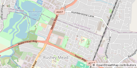 Map of Leicester