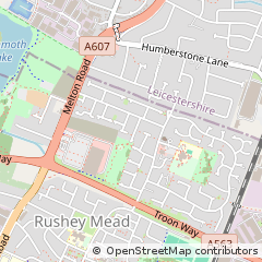 Map of Leicester