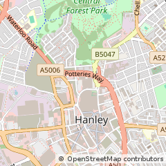 Map of Stoke-on-Trent, Staffordshire