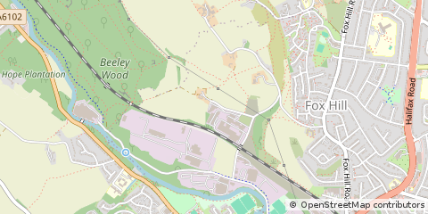 Map of Sheffield, South Yorkshire