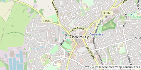Map of Oswestry
