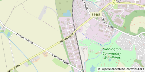 Map of NTH Anston, Sheffield, South Yorkshire